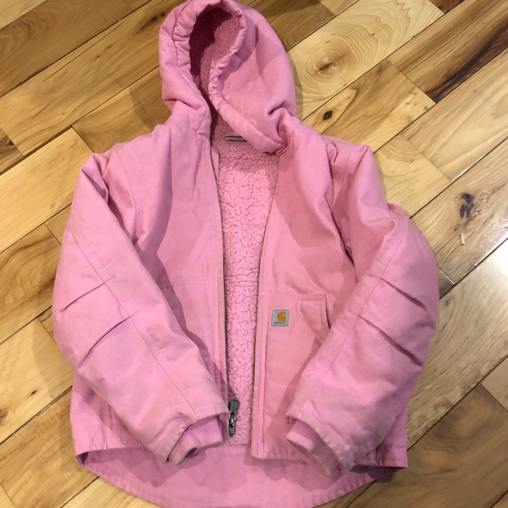Carhartt girls xs 6 jacket coat pink